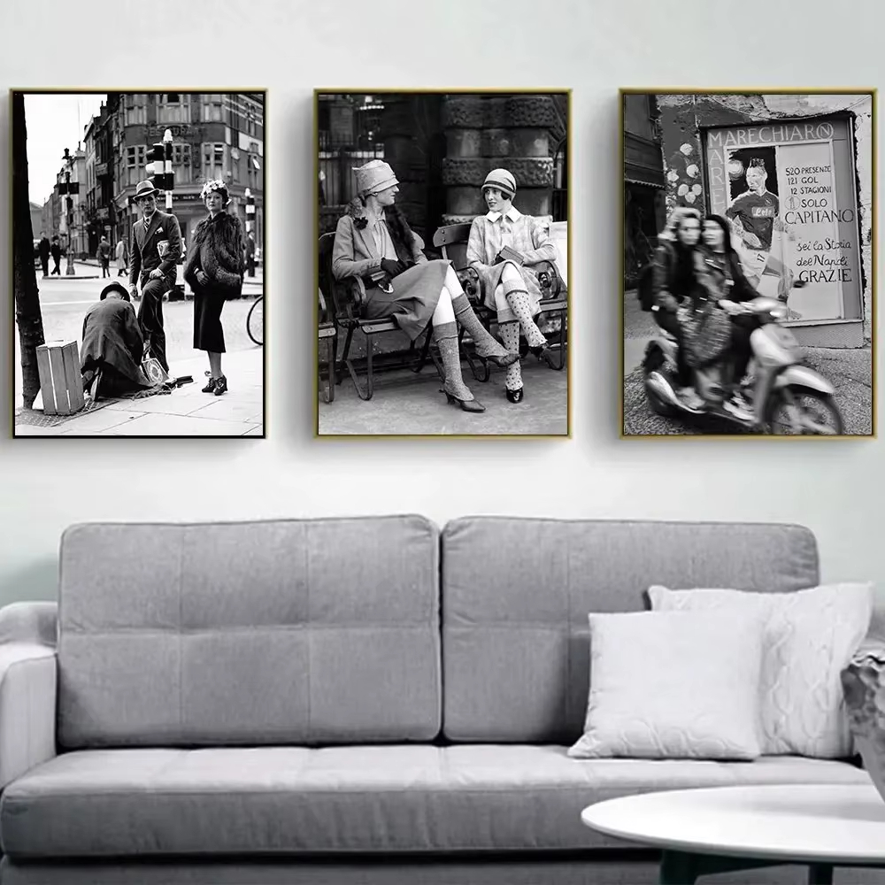 Street Fashion Paris - Fashion Black And White Vintage Photography