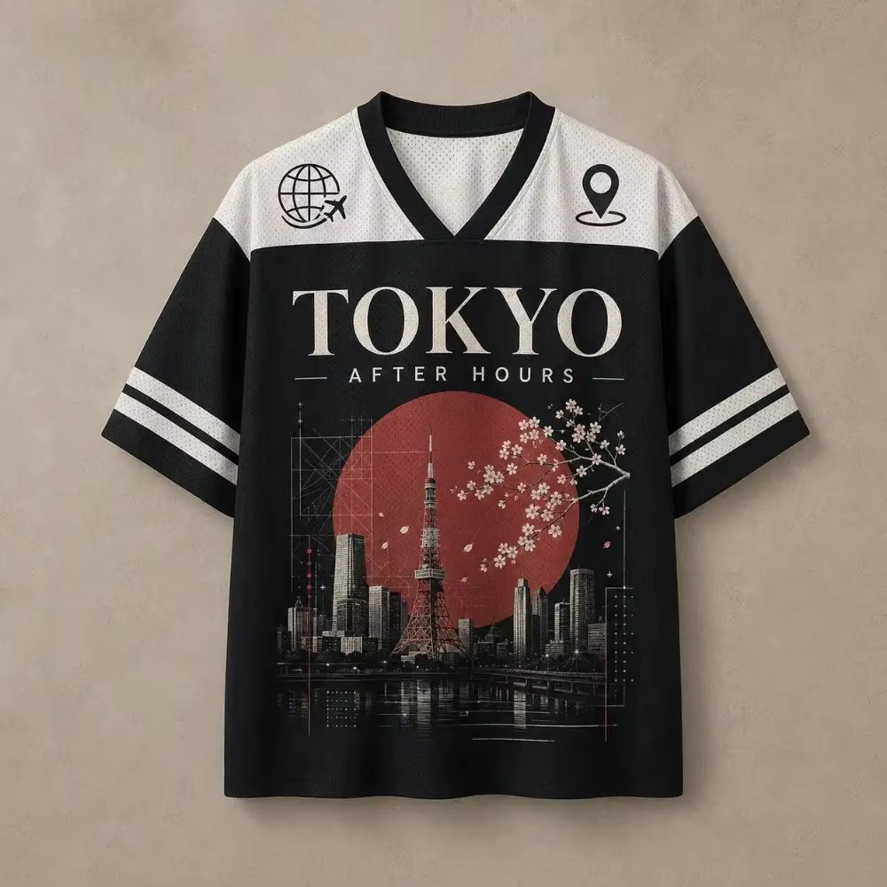 Street Fashion Tokyo - Harajuku Tokyo Red Moon Patte 3D
