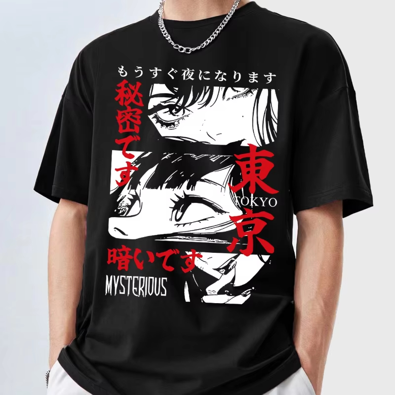 Street Fashion Tokyo - Men's Y2K Anime Pattern T-Shirt Tokyo