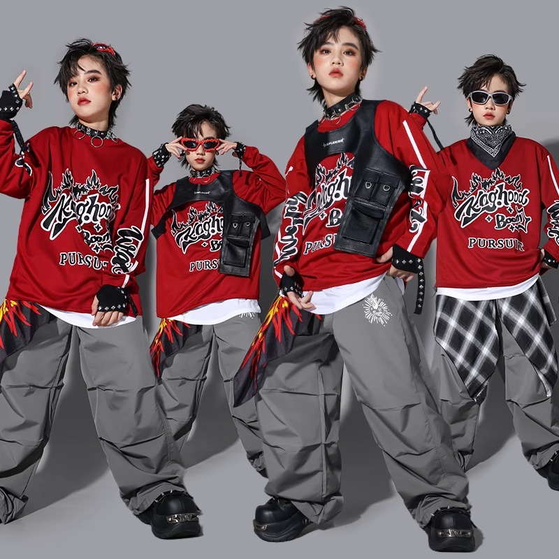 Street Fashion Kpop - Boys K-pop Sweatshirt Fashion Vest Loose