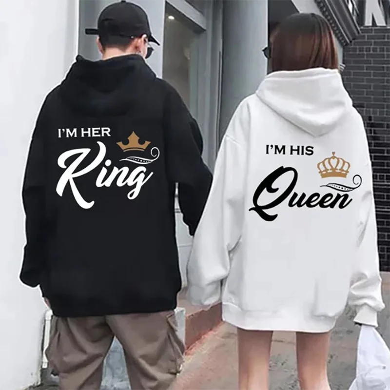 Queen Street Fashion - 2026Couple's long-sleeved hoodie, street style couple's
