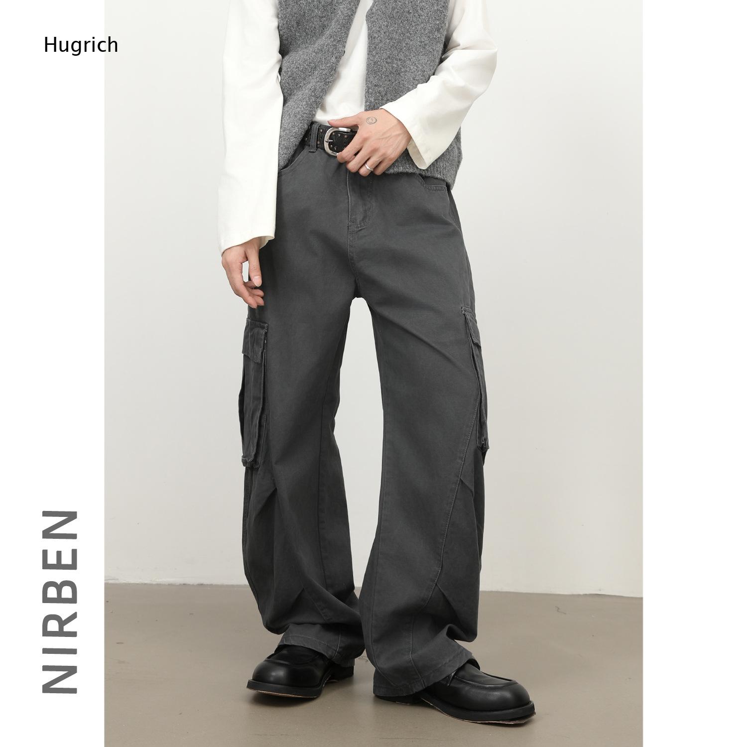 Cargo Pant Wide - Men Army Green Big Flap Side