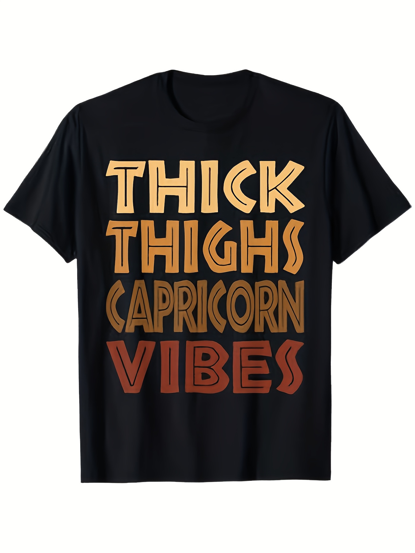 Street Fashion Vibes - 1pc Men's Capricorn Vibes T Shirt