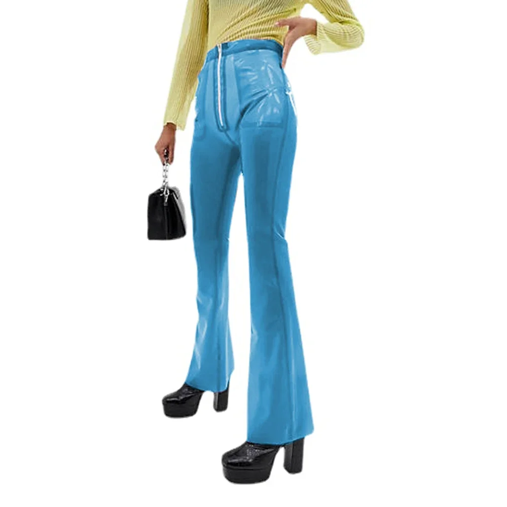 Queen Street Fashion - Transparent Plastic Long Pants for Women,