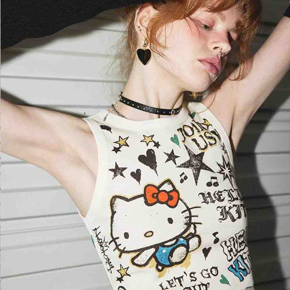 Street Fashion Girls - Sanrio Hello Kitties Women's Cute Lace