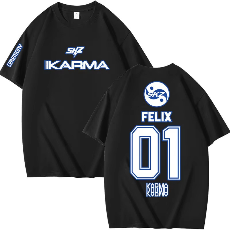 Street Fashion Kpop - Popular Kpop KARMA Short Sleeve T