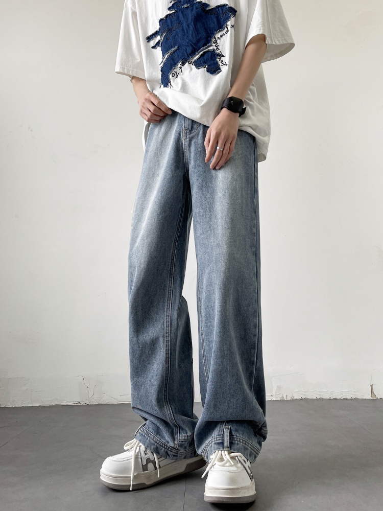 Street Fashion Vibes - Men's Workwear Style High Waist Straight