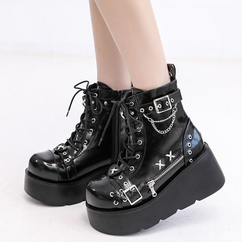 Street Fashion Girls - Brand New Ladies Goth Platform Ankle