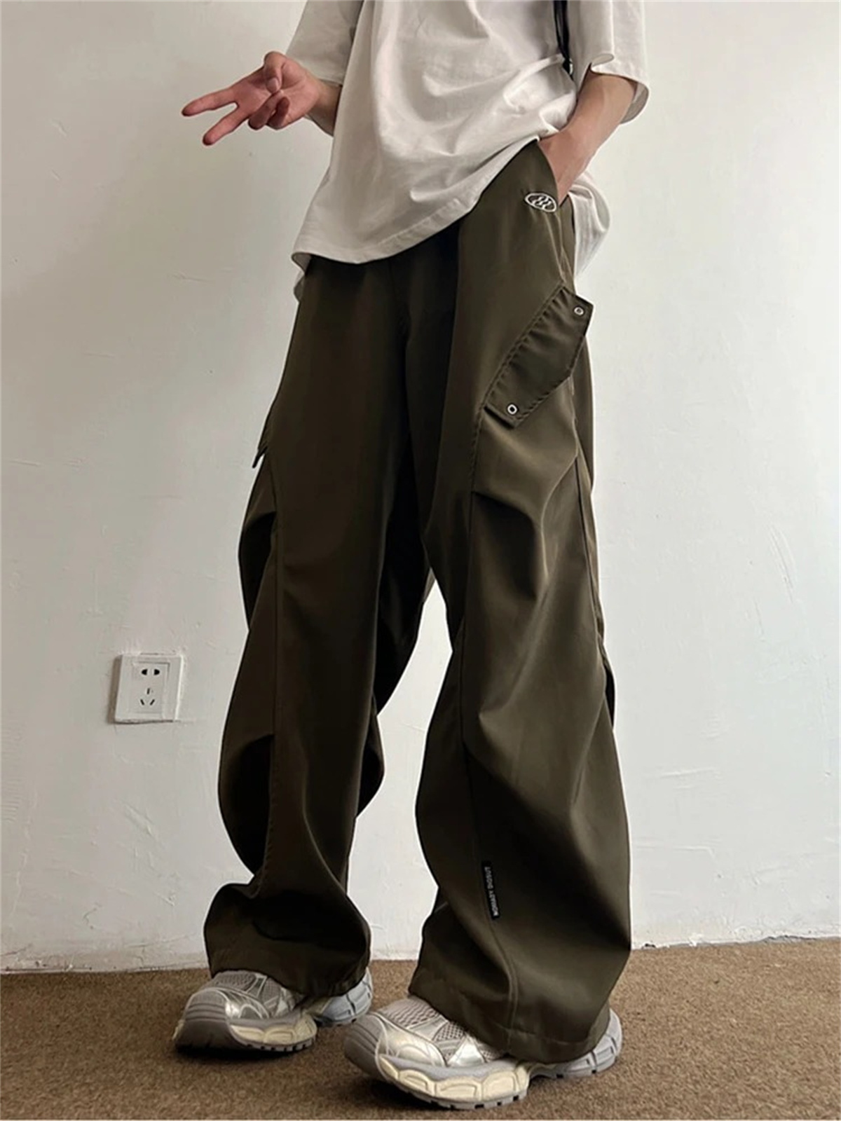 Black Cartoon Cargo Pants Men  - Cargo Pant Wide review and price