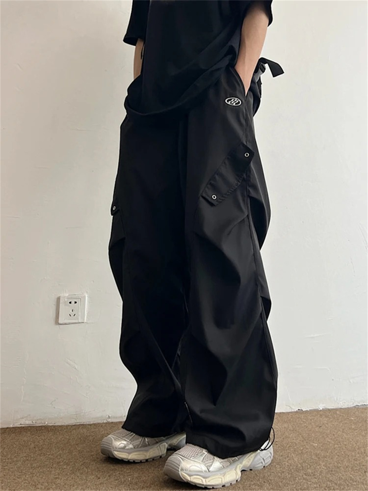 Black Cartoon Cargo Pants Men  - Cargo Pant Wide review and price