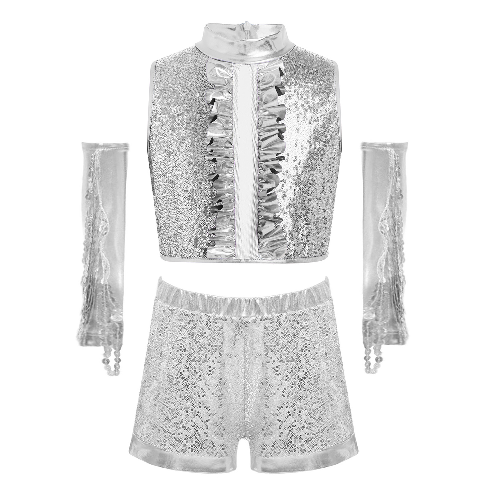 Kids Sparkling Metallic Sequin - Street Fashion Girls review and price