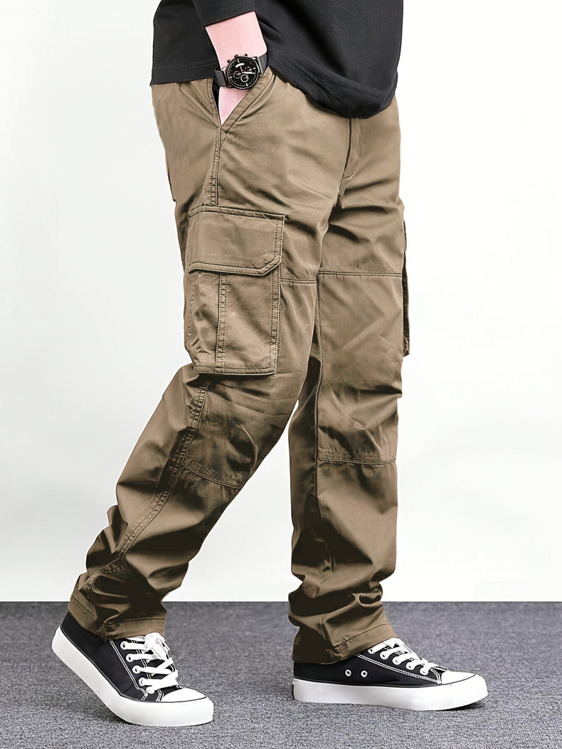 Men Black Multi Pocket Cargo P - Cargo Pant Wide review and price