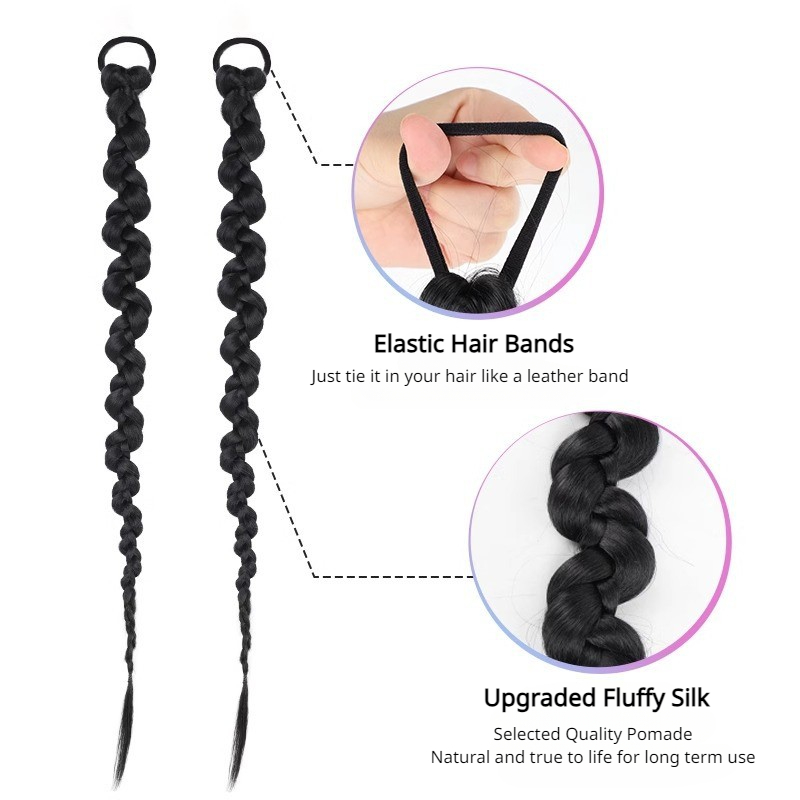 Fashion  Braided Ponytail Hair - Street Fashion Girls review and price