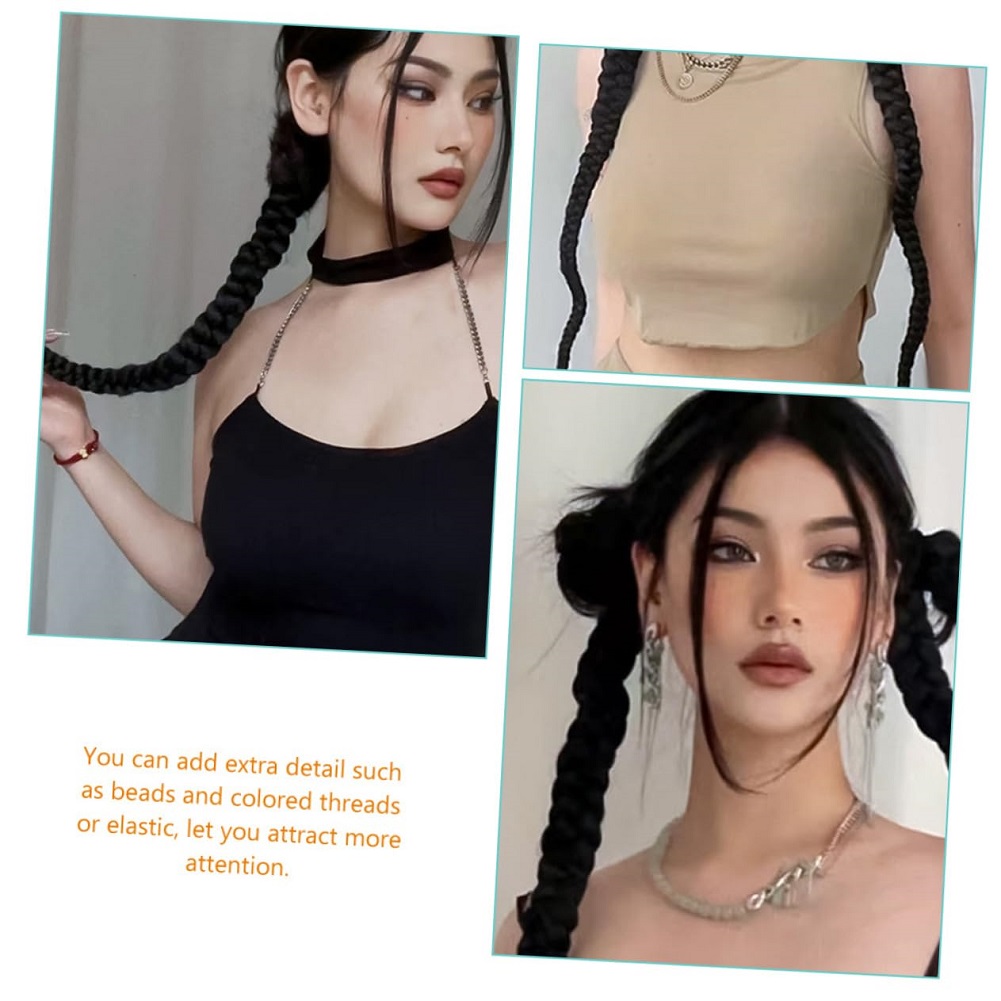 1/2PCS Hair Extension Braided  - Street Fashion Girls review and price