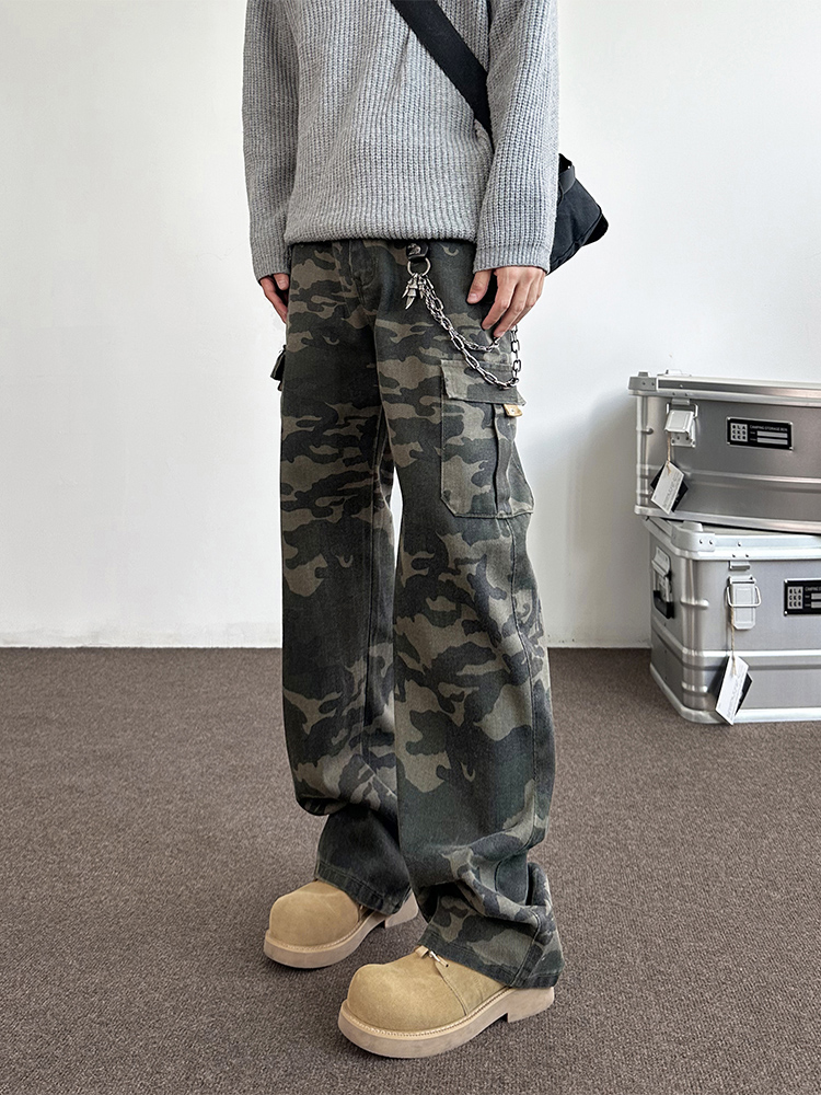 Military Green Camouflage Work - Street Fashion Vibes review and price