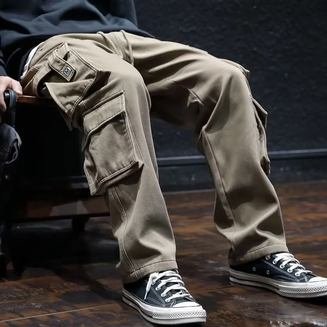 Wide Multi Pocket Trousers Man - Cargo Pant Wide review and price