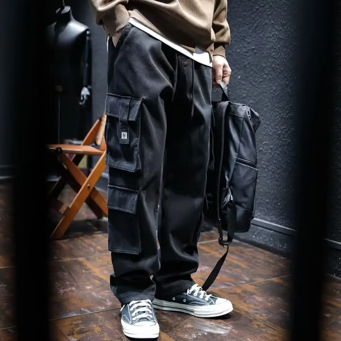 Wide Multi Pocket Trousers Man - Cargo Pant Wide review and price