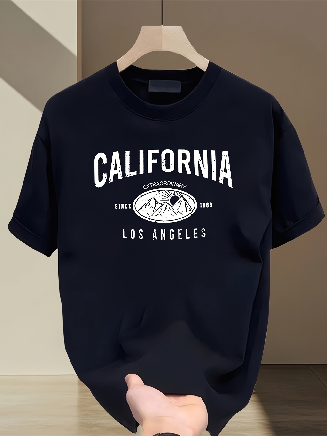 California Letter T-shirt Roun - Street Fashion California review and price
