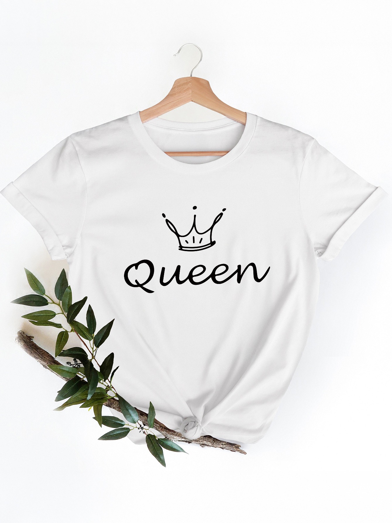 Women'S White T-Shirt Featurin - Queen Street Fashion review and price