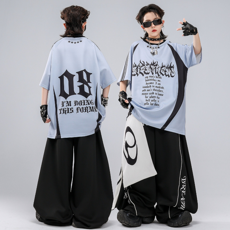 Hip Hop K-pop Red T Shirt Bagg - Street Fashion Kpop review and price