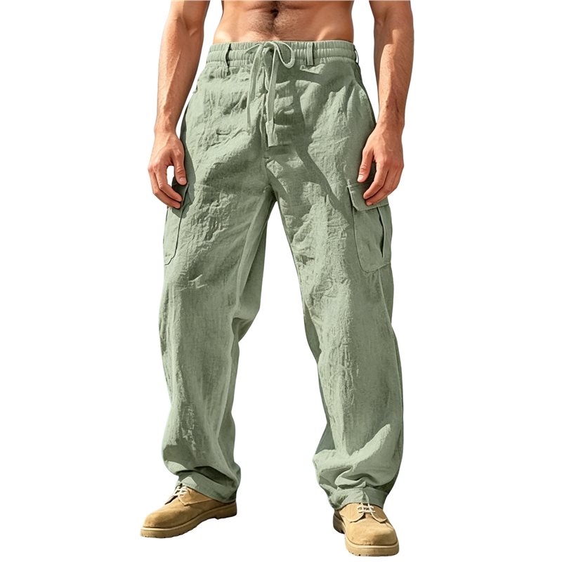 NEW-Men's Drawstring Waist Wid - Cargo Pant Wide review and price
