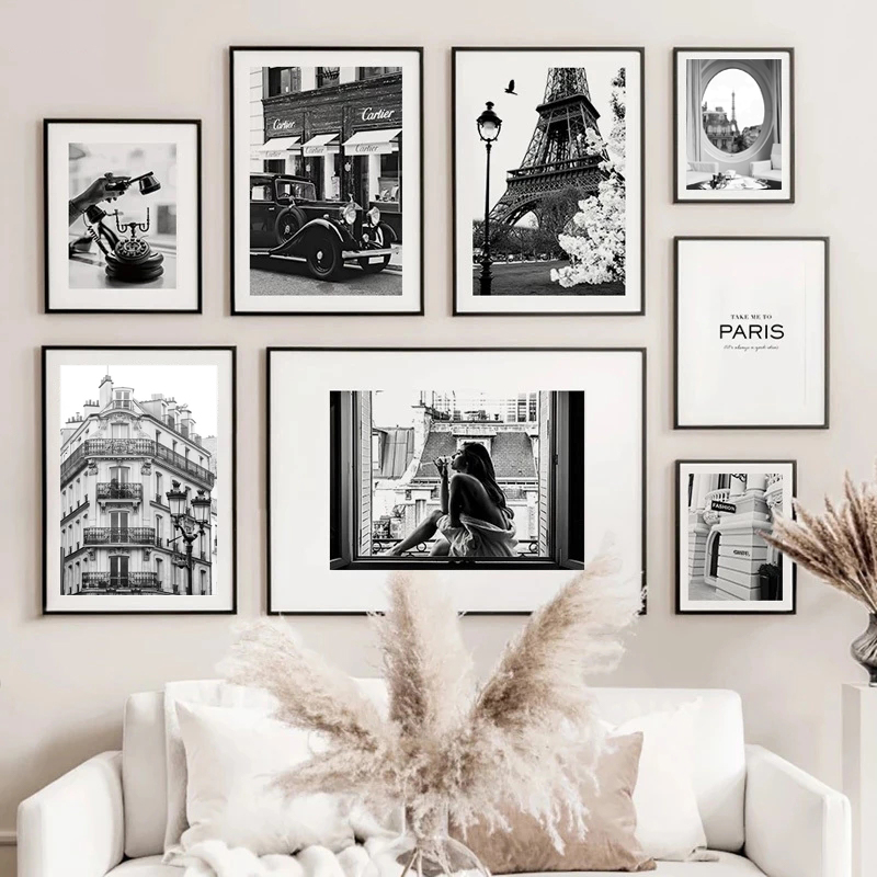 Fashionable Black and White Po - Street Fashion Paris review and price