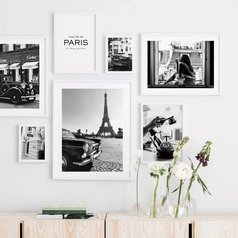 Fashionable Black and White Po - Street Fashion Paris review and price