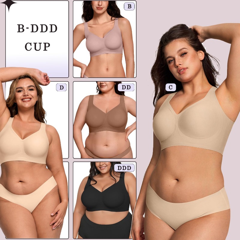Plus Size Wireless Jelly Bra W - Street Fashion Female review and price