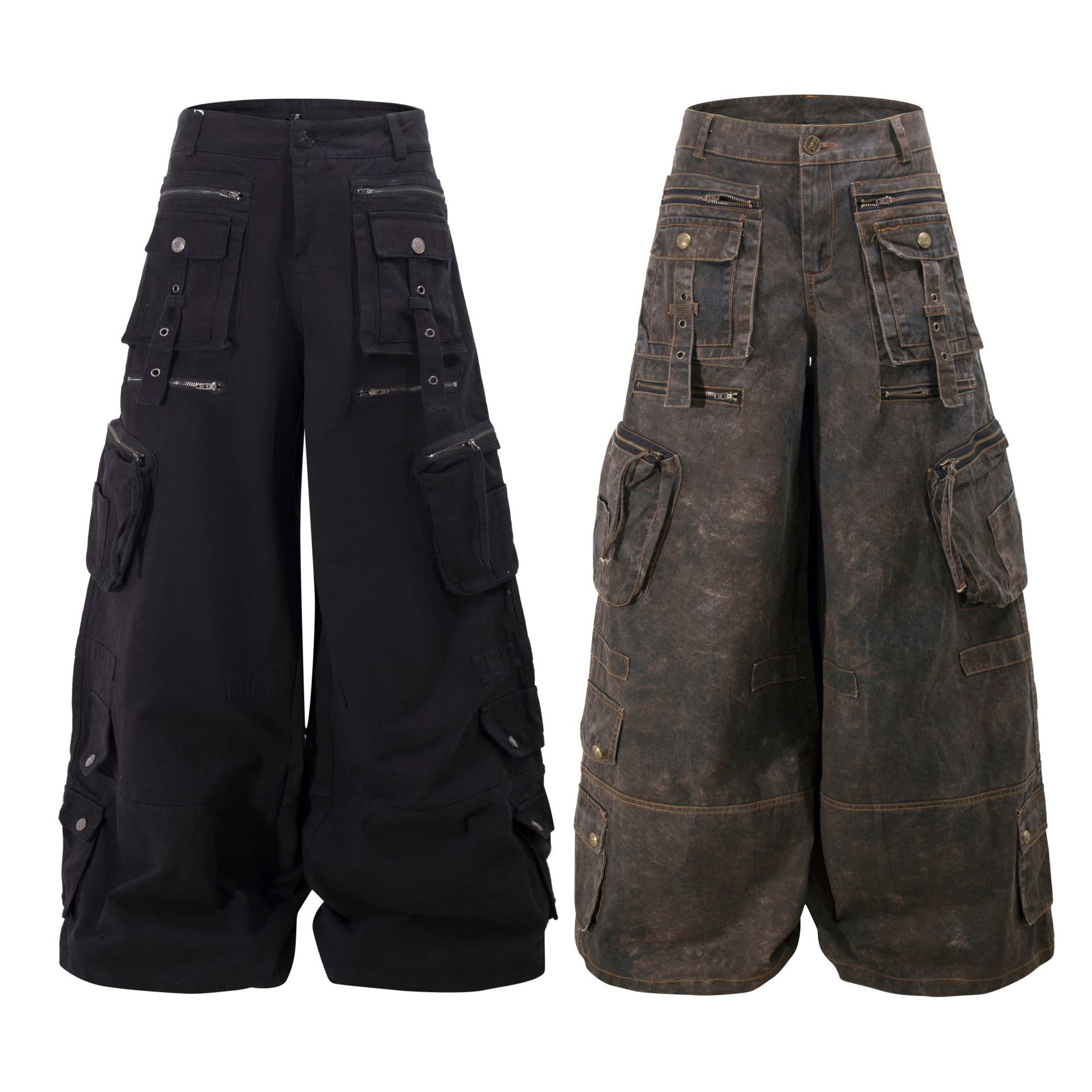 Grunge Techwear Wide Leg Cargo - Cargo Pant Wide review and price