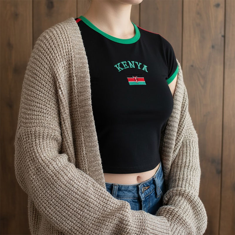 Kenya Printed Crop Top Y2K Sex - Street Fashion Kenya review and price