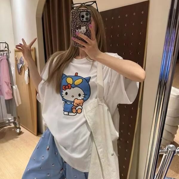 Short Sleeved Hello Kitty Prin - Street Fashion Jersey review and price