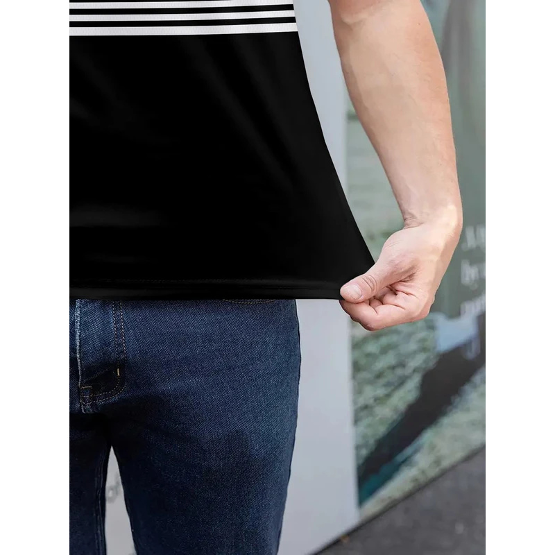Striped pattern printed polo s - Street Fashion England review and price
