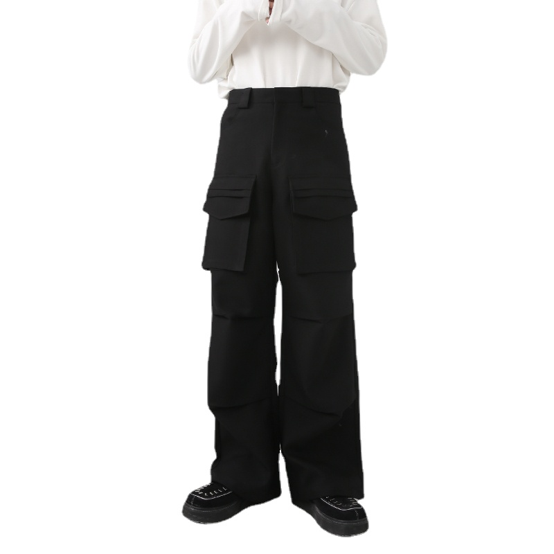 Vintage Cargo Pants Men Solid  - Cargo Pant Wide review and price