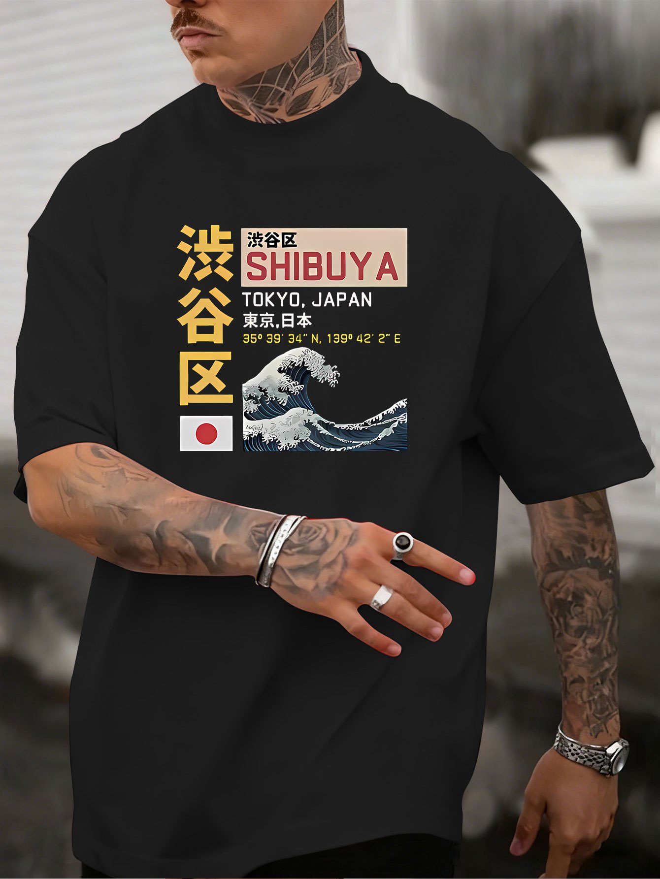New Men's Tokyo Shibuya Printe - Street Fashion Tokyo review and price