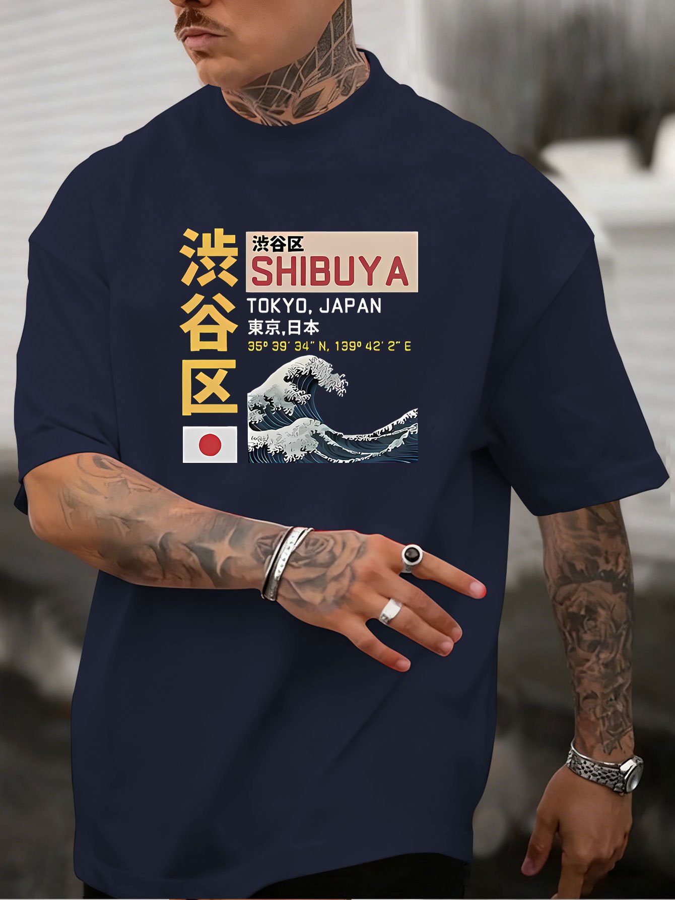 New Men's Tokyo Shibuya Printe - Street Fashion Tokyo review and price