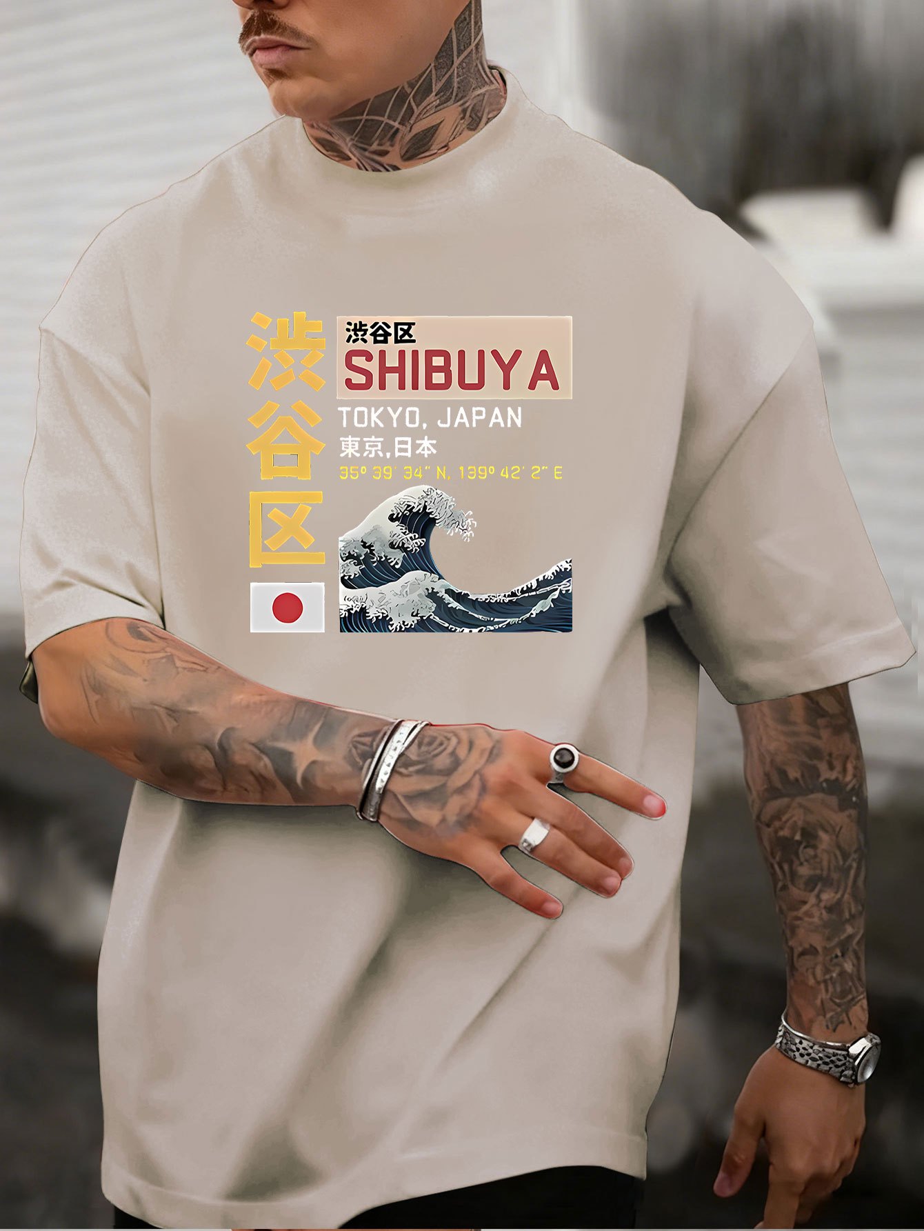 New Men's Tokyo Shibuya Printe - Street Fashion Tokyo review and price