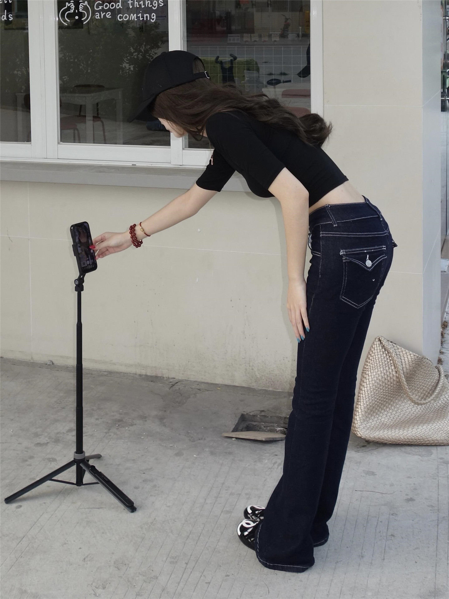 Low Waist Bell Bottom Jeans Wo - Queen Street Fashion review and price