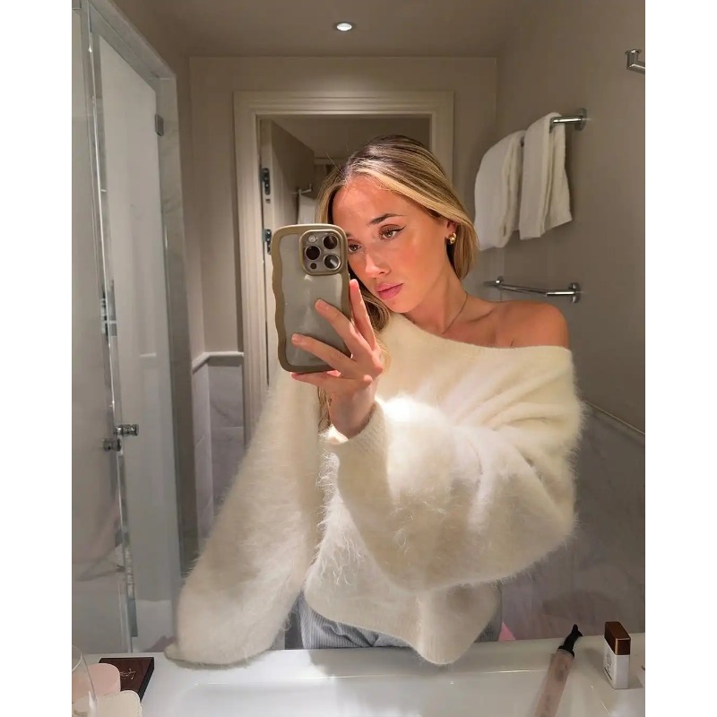 2025 Women Solid Off Shoulder  - Street Fashion England review and price